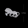 Micro-Inlaid Zircon Lion Brooch, High-End, Exquisite, Fashionable and Luxurious, Unisex Brooch, Suit Animal Corsage Accessory