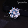 Time Flies and Luck Changes, Rotating Snowflake Brooch, High-End Women's Design, Niche and Exquisite Suit Brooch, Birthday Gift
