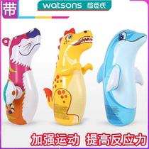 Watsons (Nunu) inflatable large animal tumbler toy baby educational toy for boys and girls infants 1