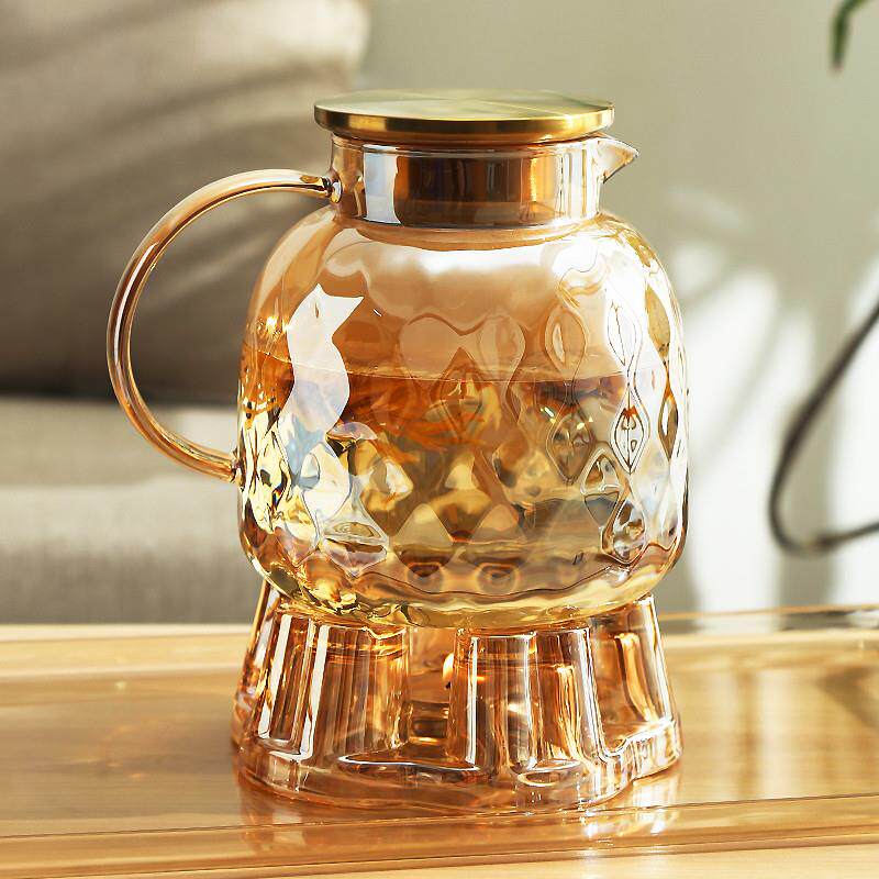 Fruit Teapot Flower Teapot Candle Heating Boiled Tea Heat Resistant Glass English-style Afternoon Tea Tea Tea Set Flower Tea Cup-Taobao