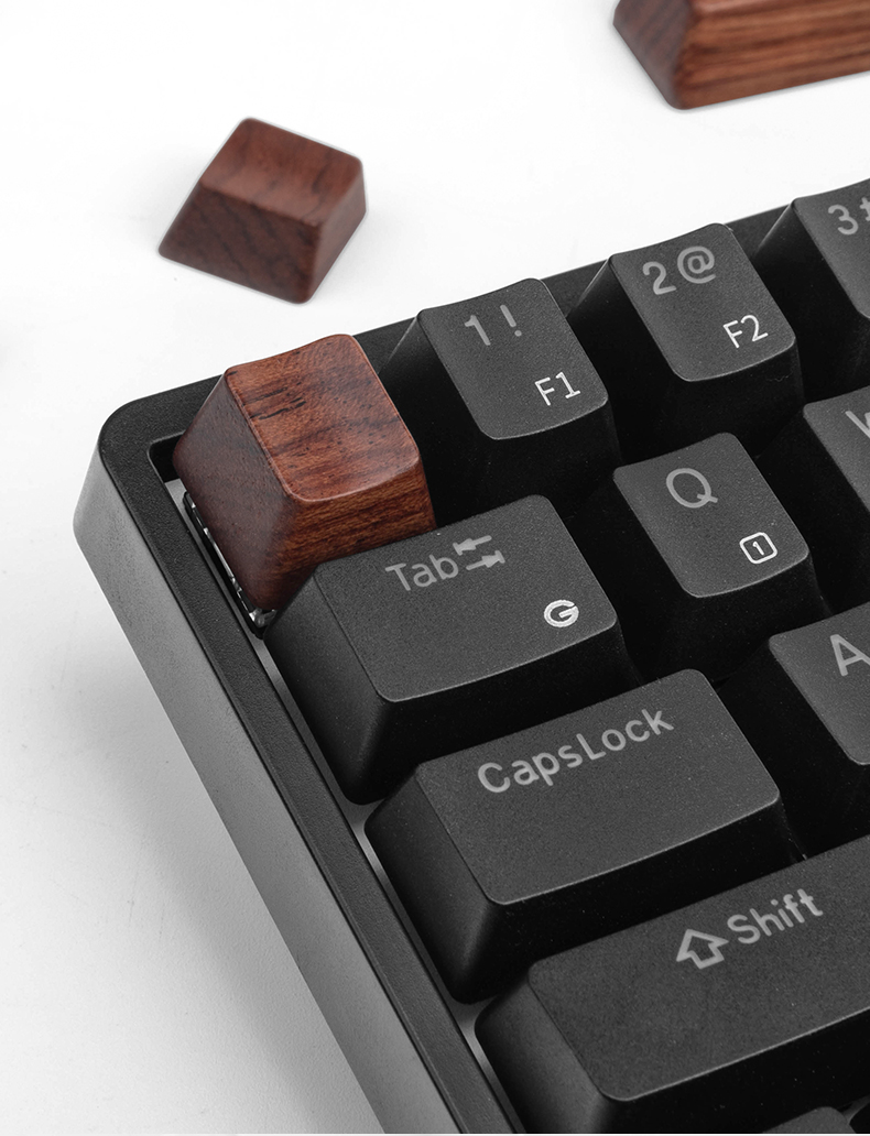 超值 Dagk機械鍵盤鍵帽花梨木實木增補r1r2r3r4無刻空格鍵wsad回車鍵qwer方向鍵木頭增補個性鍵帽61 87 露天拍賣