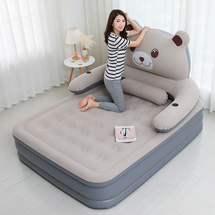 Heightened and Thickened Air Mattress, Single Simple Three-Layer Enlarged Inflatable Bed, 1.2 Double Travel Inflatable Mattress for Lazy People Heightened and Thickened Air Mattress, Single Simple Three-Layer Enlarged Inflatable Bed, 1.2 Double Travel Inflatable Mattress for Lazy People