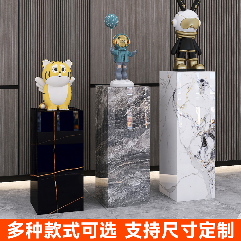 Living room Xuanguan Hotel Club Exhibition Hall Marble Sculpture Pendulum base swing table Handicraft Decoration Rock Plate Base-Taobao