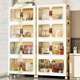 Plastic Foldable Cabinet, No Installation Required, Storage Cabinet for Baby Books, Clothes, Toys, Organizer, Children's Snack Storage Box