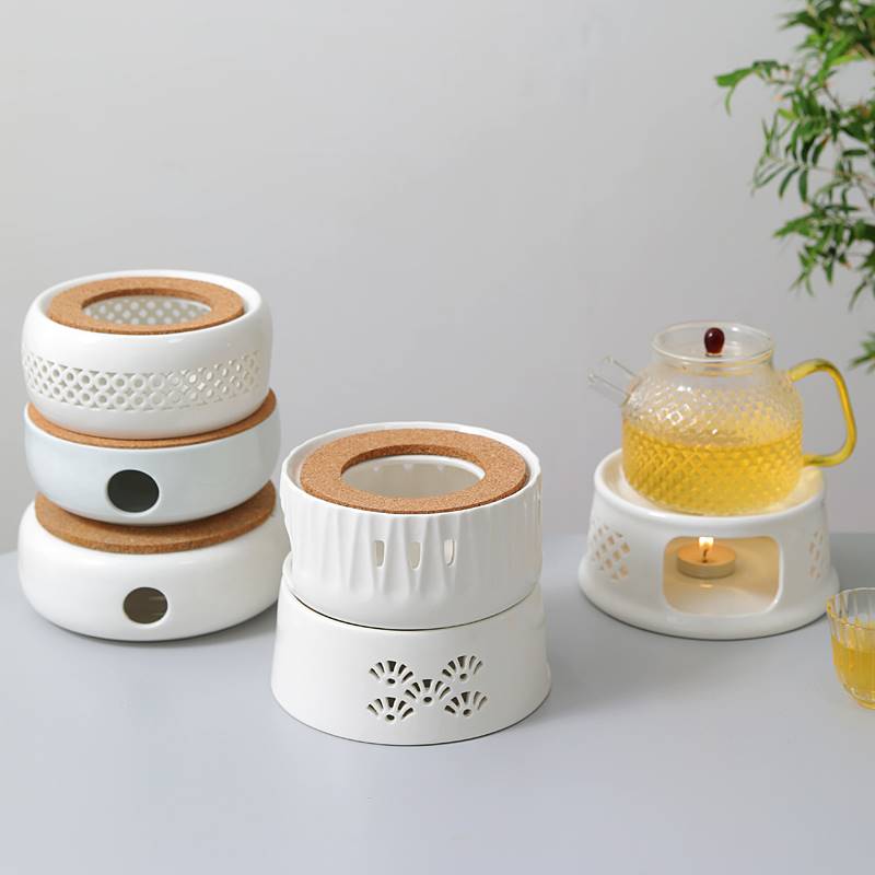 Candle tea warmer ceramic base Chinese insulation furnace heating tea warmer restaurant hotel scented tea warmer tea stove