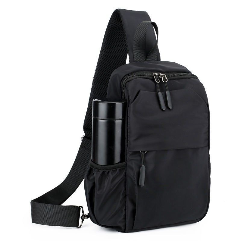 Boomer Chest Bag Men's Bag Nylon Canvas Chest Front Water Glass Bag Single Shoulder Inclined Satchel Large Capacity Hand Trend