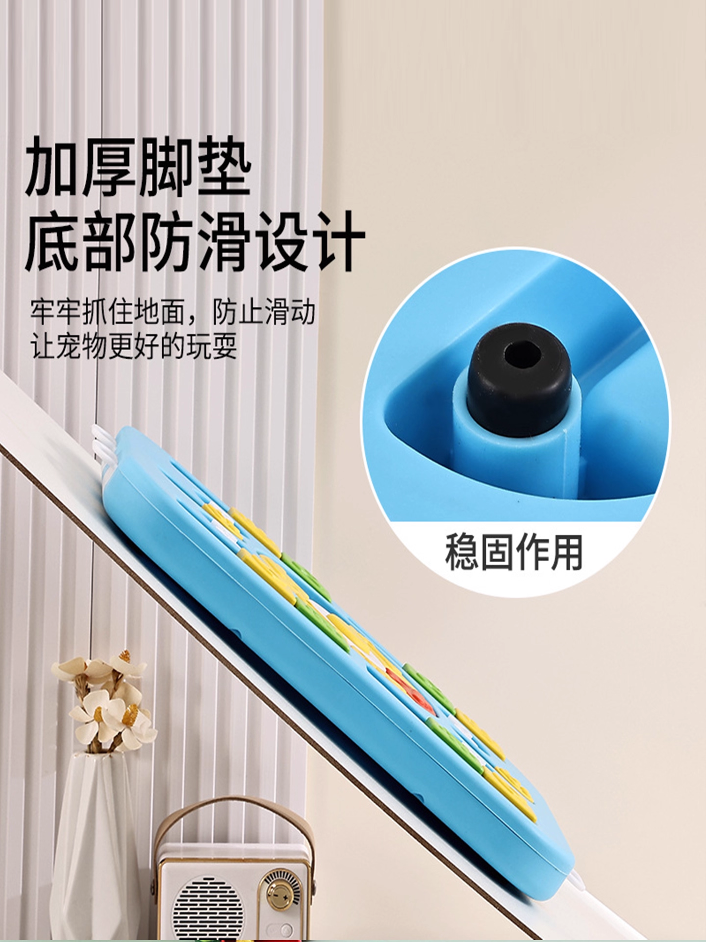 Cat and Dog Toys, Self-Entertaining Cat Scratching Board, Treat-Dispensing Self-Entertaining Turntable, Cat Teaser to Relieve Boredom, Christmas Scratch-Resistant Educational Supplies