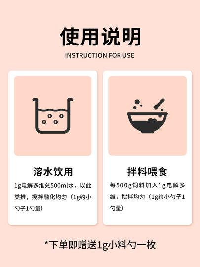 电解多维鹦鹉专用鸟玄凤虎皮珍珠鸟营养补充电解质鸟用多种维生素