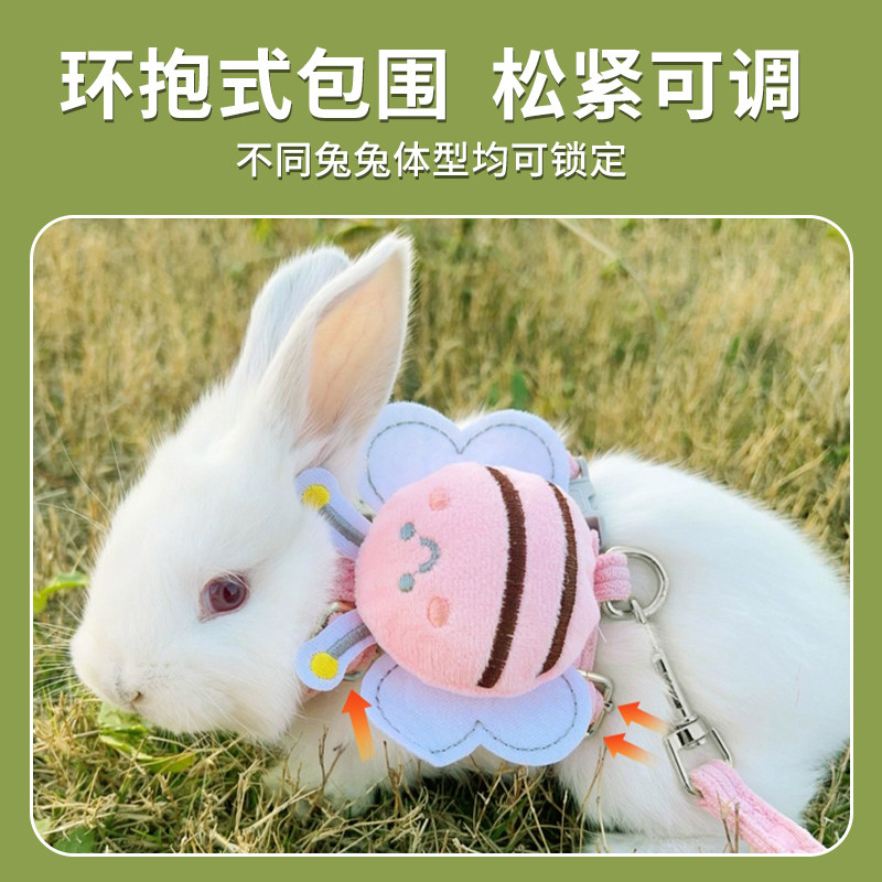 兔子牵引绳遛兔专用品🌟| 小白侏儒兔外出必备神器，解放双手遛兔新体验！🐾-兔绳-淘宝好物网