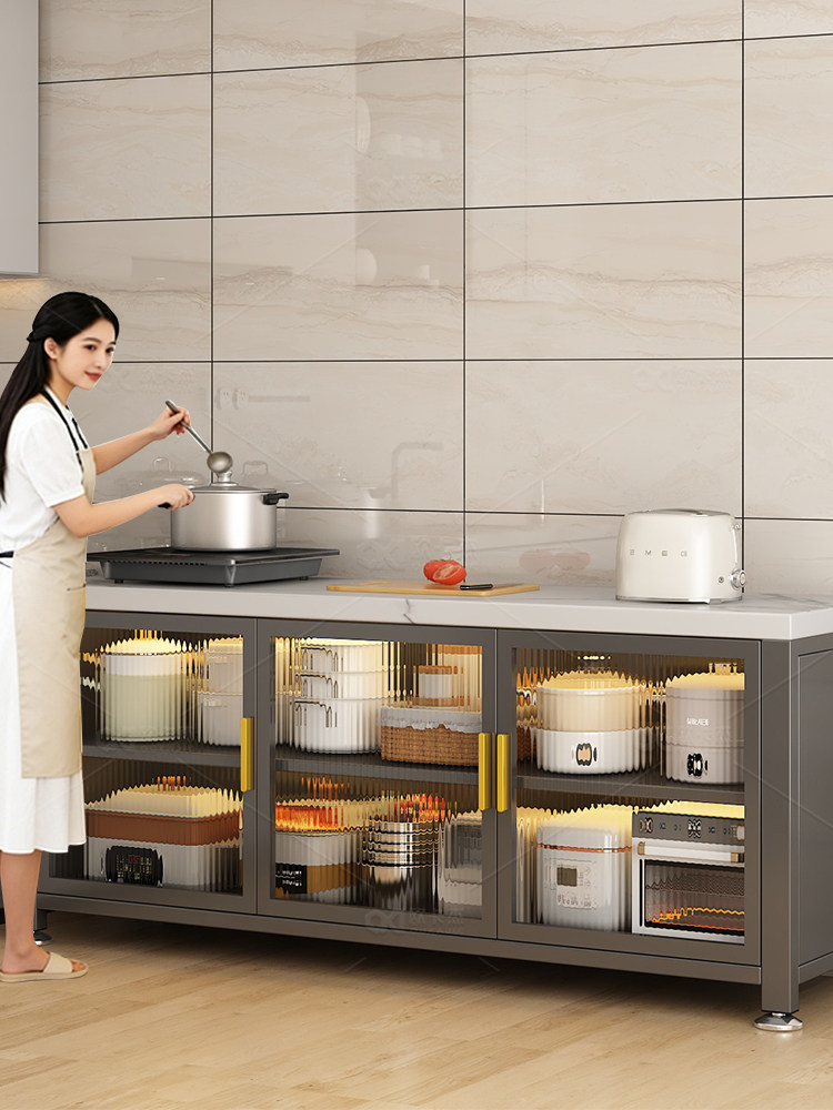 New Kitchen Storage Rack, Multi-Functional Slate Sideboard, Floor-Standing Multi-Layer Storage Cupboard, Household Cabinet, Storage Cabinet