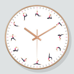 Modern Wall Clock for Gym, Yoga Studio, Classroom, Dance Studio, Silent Wall-Mounted Clock, Simple and Stylish for Home Use