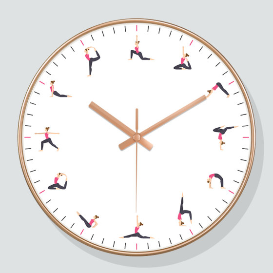 Nordic style simple wall clock dance studio clock