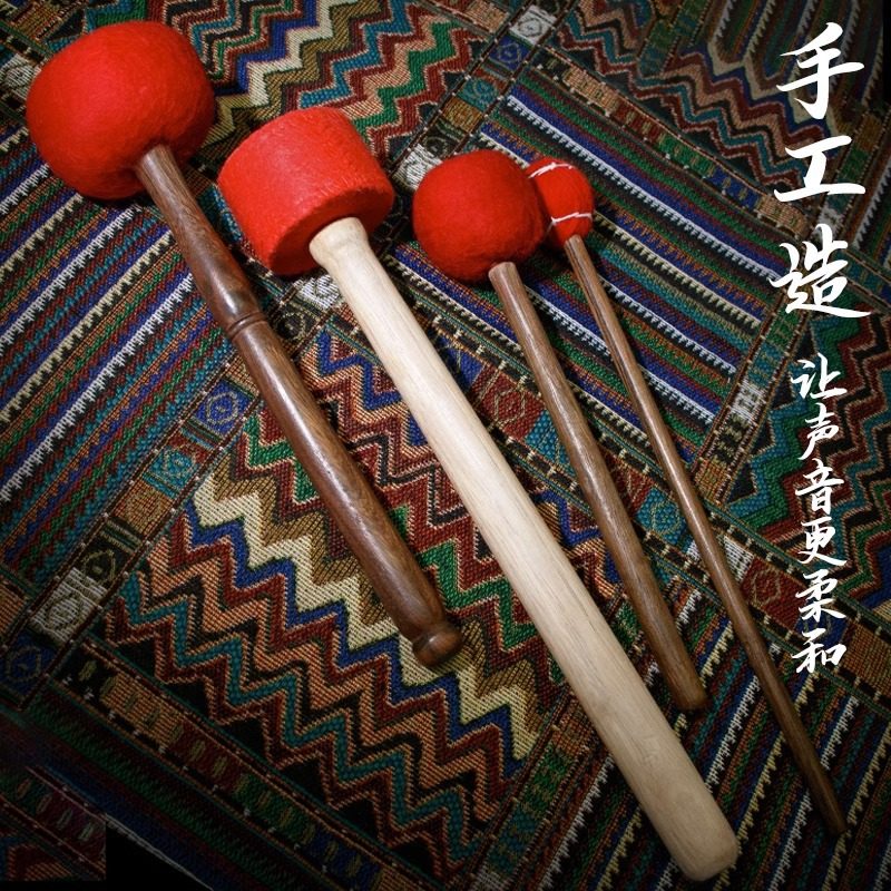 探寻心灵之旅:铜磬敲棒与尼泊尔手工音疗钵,开启西藏颂钵的神秘之旅!-鼓棒-淘宝百科网