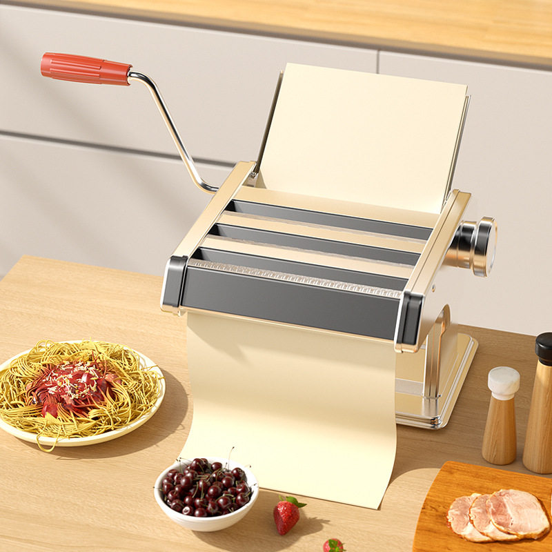 Small home noodle machine Three-knife multifunctional manual noodle-making machine stainless steel hanging face machine manufacturer direct