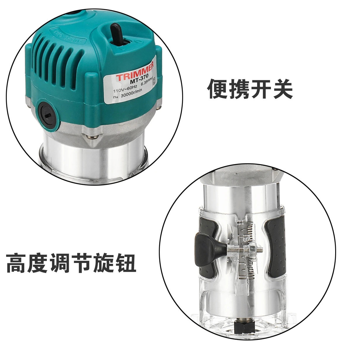 Direct sales electric carpentry edging machine engraving drilling slotted multifunctional small reverse edge chamfered electric wood milling