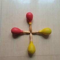 Customized plastic sand ball wooden handle Orff large KTV sand hammer childrens toy early education percussion instrument