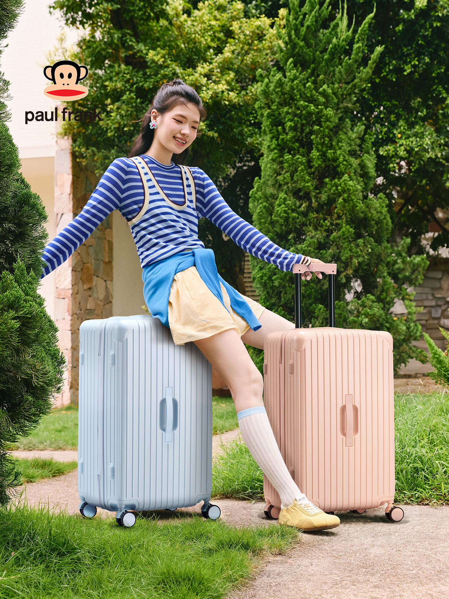 Paul Frank Suitcase for Women 2026 New Model Trolley Case for Men 26 Large Capacity Password Travel Leather Case 20 Carry-On Suitcase