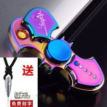 Fingertip Top Lighter High Face Value Lighter Mesh Red Fire Machine Mens New Black Tech Lighter Bat Styling