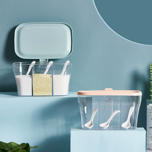 Приправа коробка интегрированный много -стильный набор домашних комбинаций соли моносакопов кухни приправы приправы приправы для хранения приправы приправы