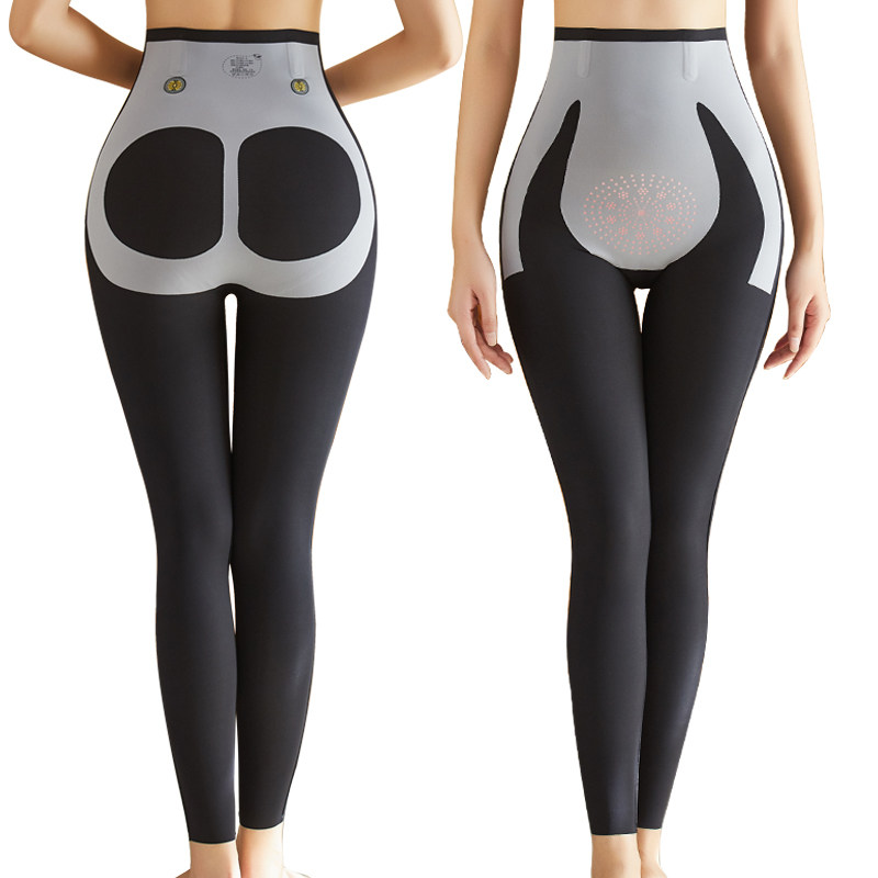 High waist collection of abdominal long pants female lift hip body-pants postpartum shaping bunches waist collection small belly powerful large size inner lap pants thin