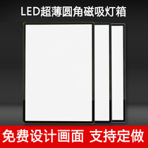 Set to make ultra-thin light box Billboard price list hanging wall type Led magnetic Milk Tea Burger Shop CORNER LIGHT BOX