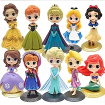 Solid Plastic Princess Cake Decoration Ornament Cartoon Variety Sakura Anna Mermaid Alice Elsa Princess