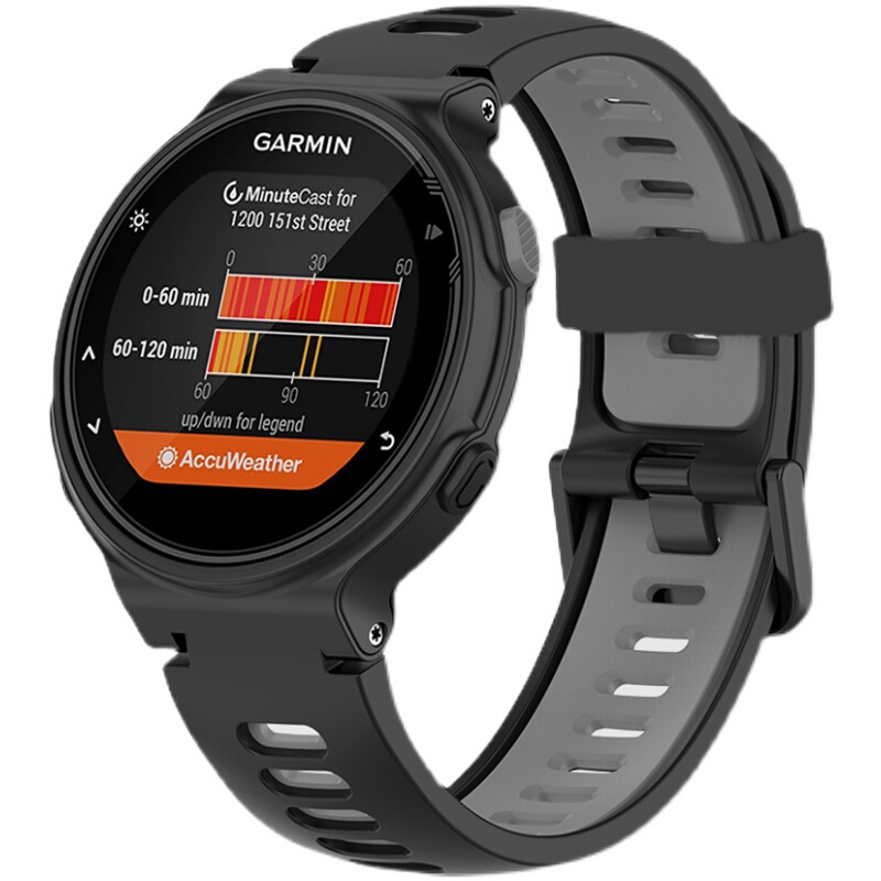 Suitable for Garmin 235 Watch Strap Quick-Release Silicone 235L Sports Watch Chain Forerunner735Xt/220/230/620/630/S20/S5/S6 Accessories