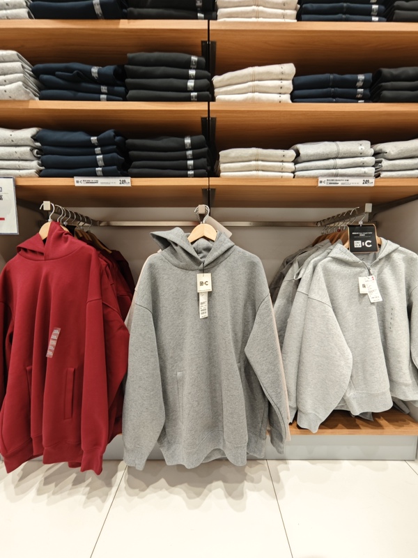 Uniqlo 479853/482309 Collaboration Collection Unisex Loose Fit Hooded Sweatshirt Uniqlo 479853/482309 Collaboration Collection Unisex Loose Fit Hooded Sweatshirt