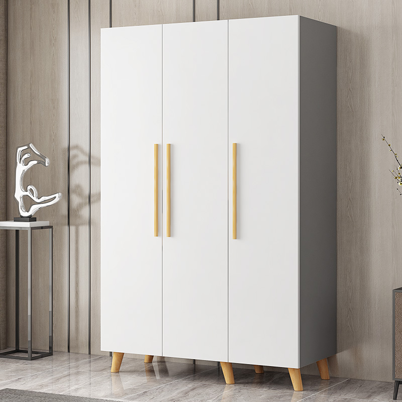 Wardrobe Home Bedroom solid wood Modern minimalist Containing Cabinet Rental room with Quilt Closet Assembly Big Wardrobe