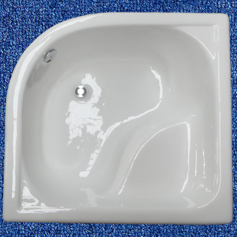 gerece bathroom fan-shaped corner embedded cast iron enamel bathtub bidet bathtub home