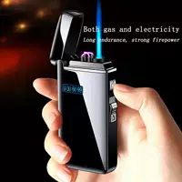 Windproof Arc USB Charging Gas Lighter Metal Survival Turbo