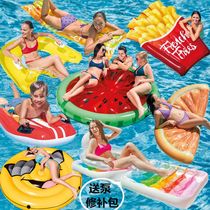 Swimming ring animal shape yellow duck flamingo ice cream surfboard pizza water floating unicorn for adults and children