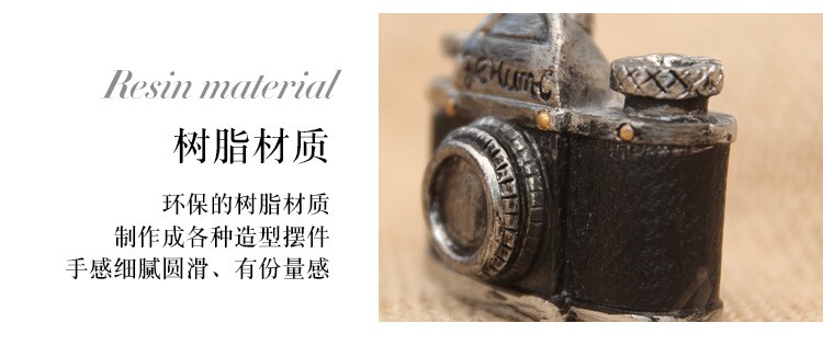 Оригинальный подарок 相机钢琴打字机复古做旧创意树脂迷你小摆件家居装饰网店拍摄定制 German/only banquet