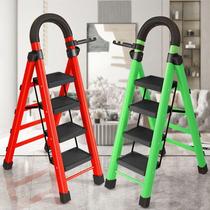 Ladder household folding ladder thickened carbon steel herringbone ladder mobile staircase telescopic ladder step ladder multi-functional indoor ladder