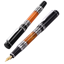 Business office mens high-end retro signature pen with heavy-touch ink bag and replaceable pen with customized logo