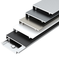 Thickened aluminum alloy straight edge buckle skirting 4cm 5cm 6cm metal stainless steel right angle skirting
