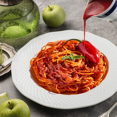 蓝色烟囱儿童意面盒装家用套装