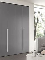 White cabinet doors white handles wardrobe invisible handles to the top long same color matte warm drawer door thumb