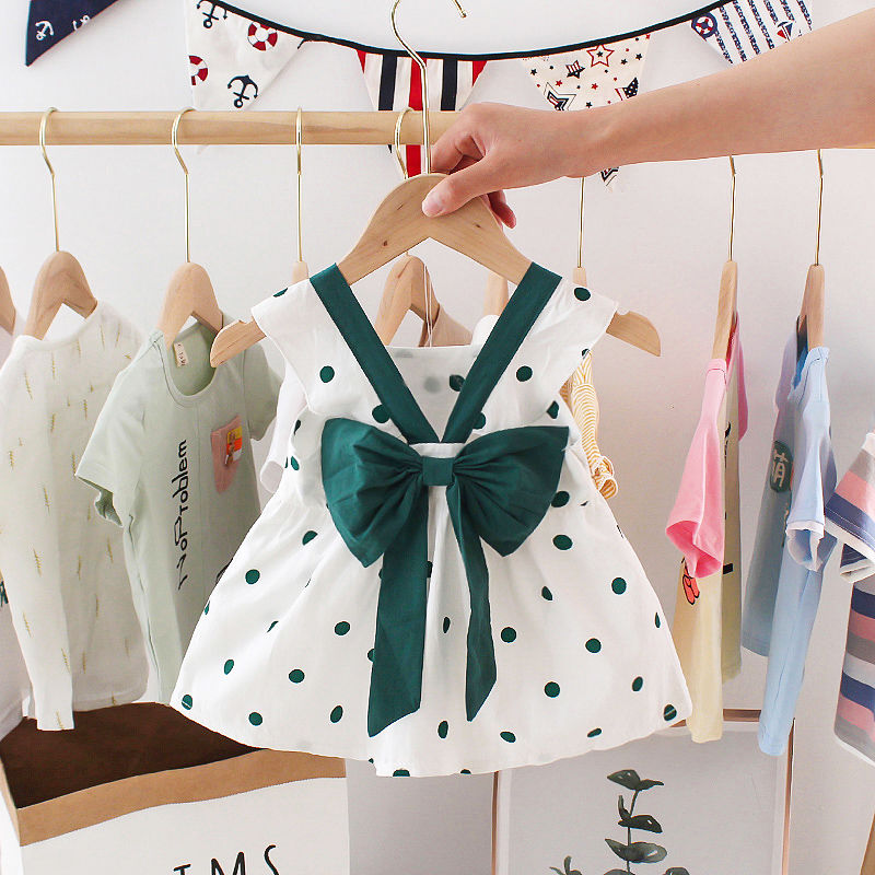 Mission Impossible & GreenBaby girl summer wear Children's wear 2020 new pattern baby summer skirt girl Princess Dress Foreign style girl Dress