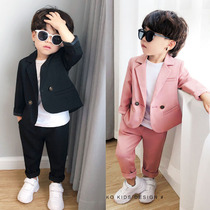 2 childrens suits spring and autumn fashion 3-year-old childrens casual suits Korean version handsome 4 boys 5 flower girls dress trendy