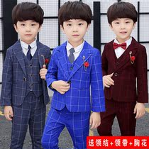Boys suit suit 2 autumn and winter new 3-year-old boy small suit Western style 4 baby one year old 5 flower girl performance dress