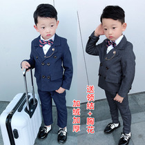 1 boy suit suit autumn and winter England 2 year old children thickened small suit Western style 3 baby one year old flower girl dress 4