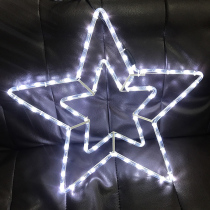 LED Light Christmas Tree Pentagram Light Outdoor Waterproof Lamp Engineering Brightening String Light Mall Christmas Decoration Snowflake Lamp