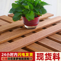 Indonesian anti-corrosion wood floor 9cm outdoor garden plank road courtyard garden patio terrace solid wood floor
