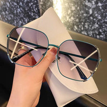 2021 new sunglasses female ins advanced sense Korean tide sunglasses female anti-ultraviolet big face thin