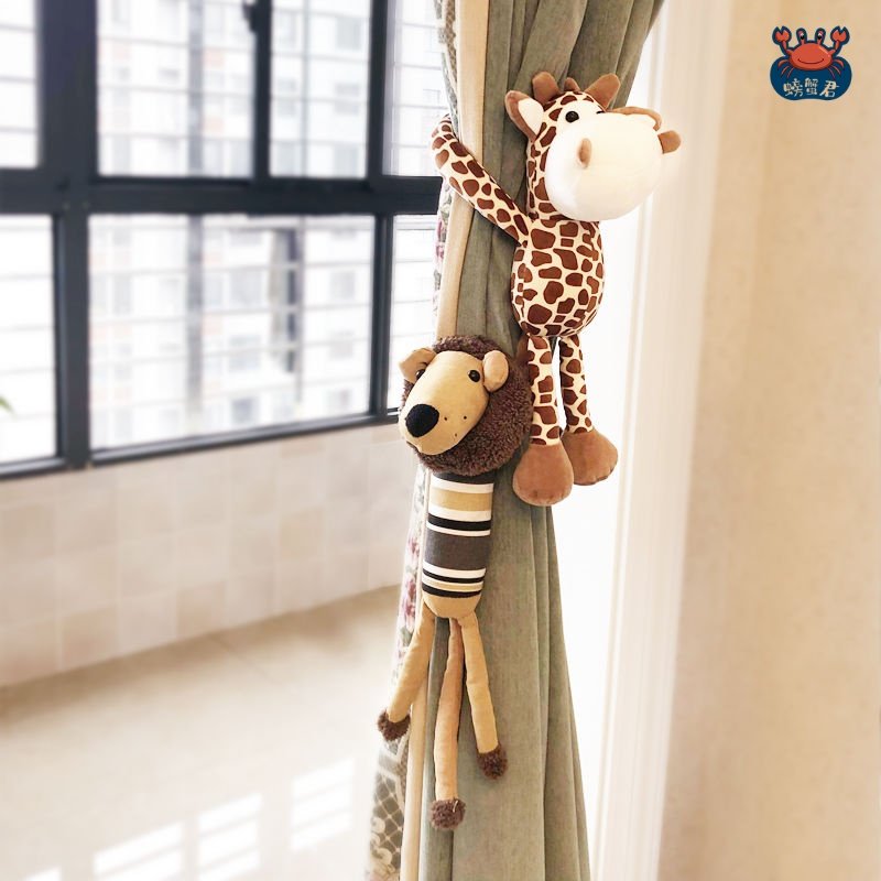 Curtain clip cute magnet modern doll creative a pair of tie decoration simple shape binding cartoon animals