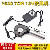 Factory direct supply 7530 blower with long pipe head 220V household adjustable speed controller firewood oil barbecue grill mute