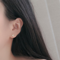 S925 S925 pure silver earnails cute mini crown ear bars sleep without picking the earhole student