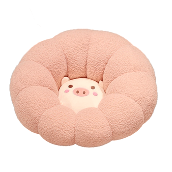 Teddy velvet cushion futon lazy pouf