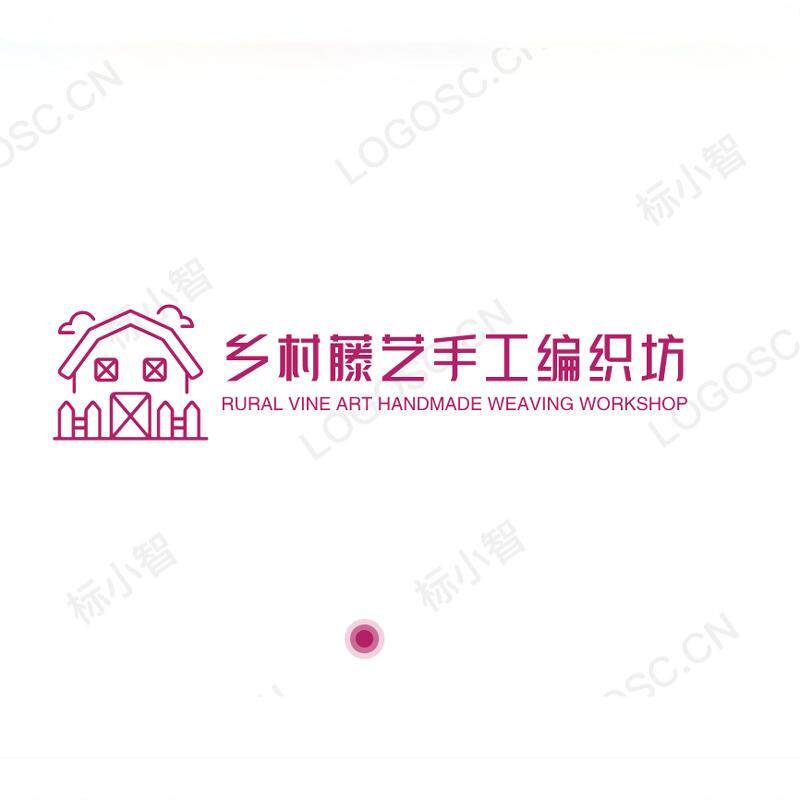 乡村藤艺手工编织坊的LOGO